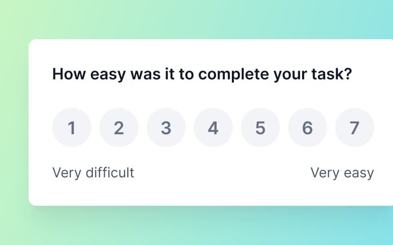 Customer Effort Survey