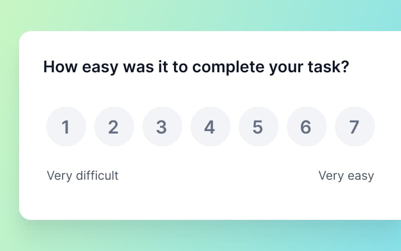 CES: Customer Effort Survey