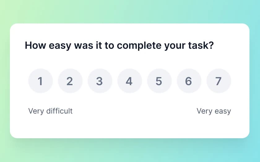 CES: Customer Effort Survey