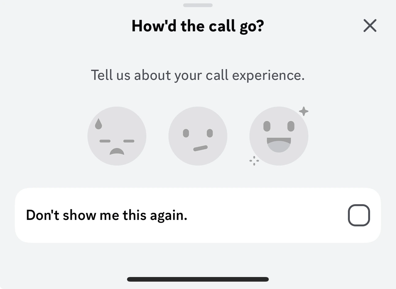 Discord asks how your call went