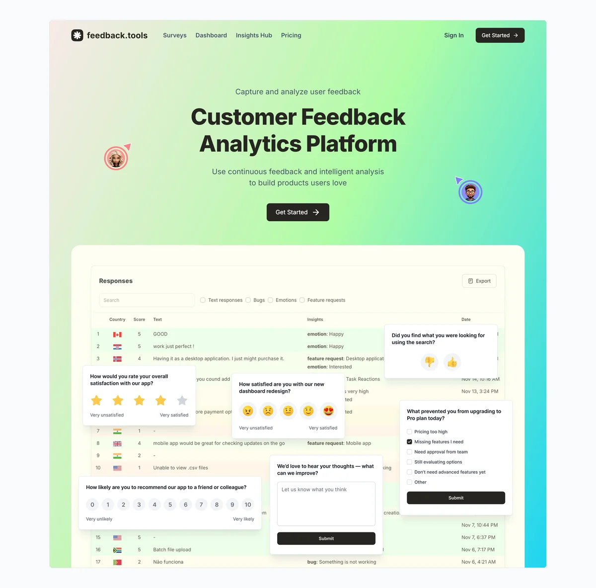 feedback.tools Screenshot