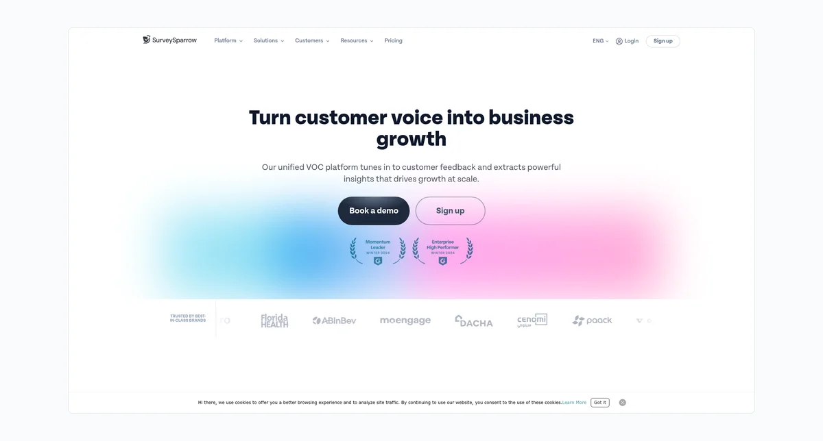 SurveySparrow Screenshot