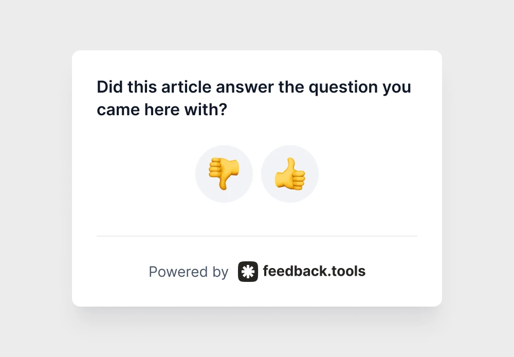 Did this article answer the question you came here with?