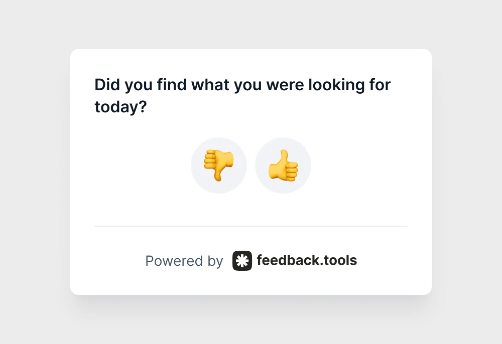 Did you find what you were looking for today?