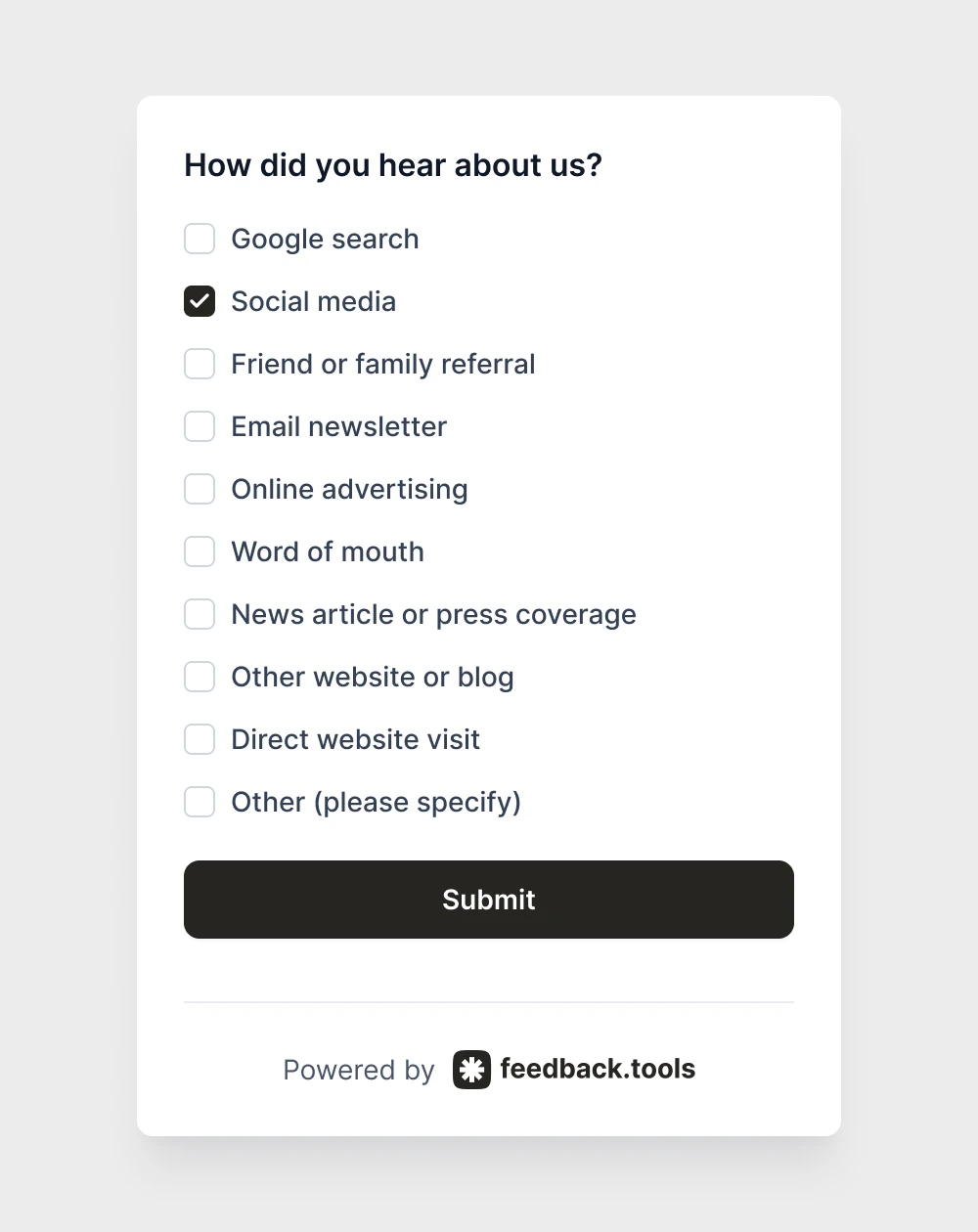 How did you hear about us?