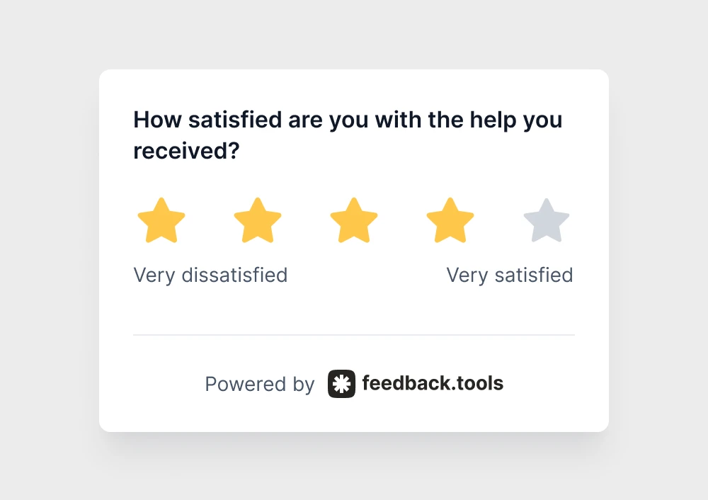 How satisfied are you with the help you received?