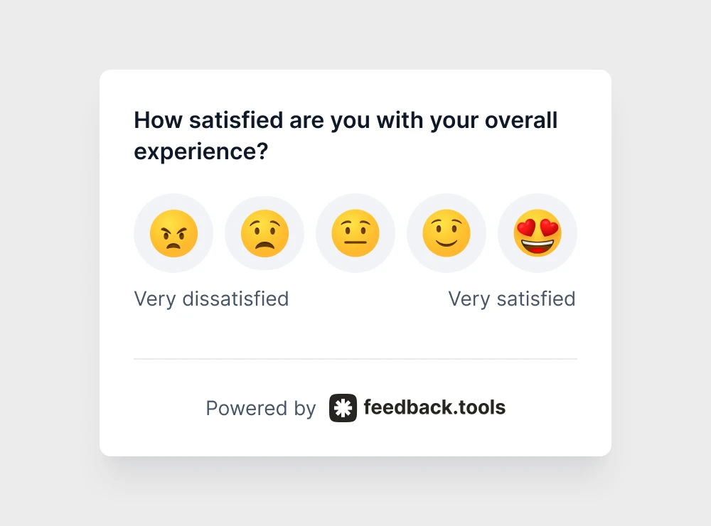 How satisfied are you with your overall experience?