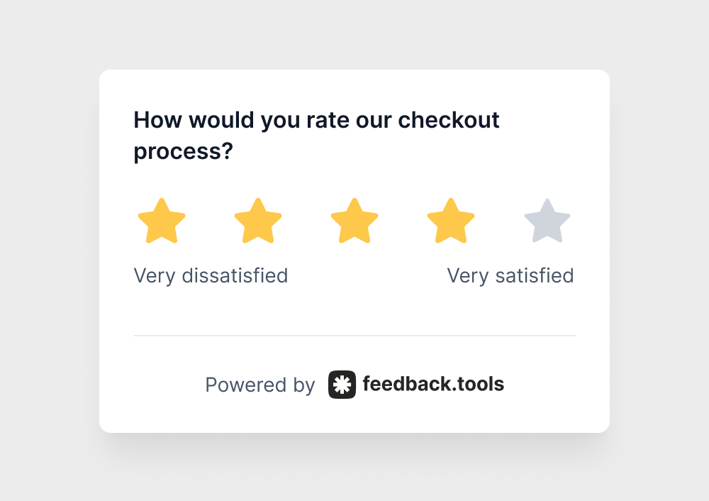 How would you rate our checkout process?